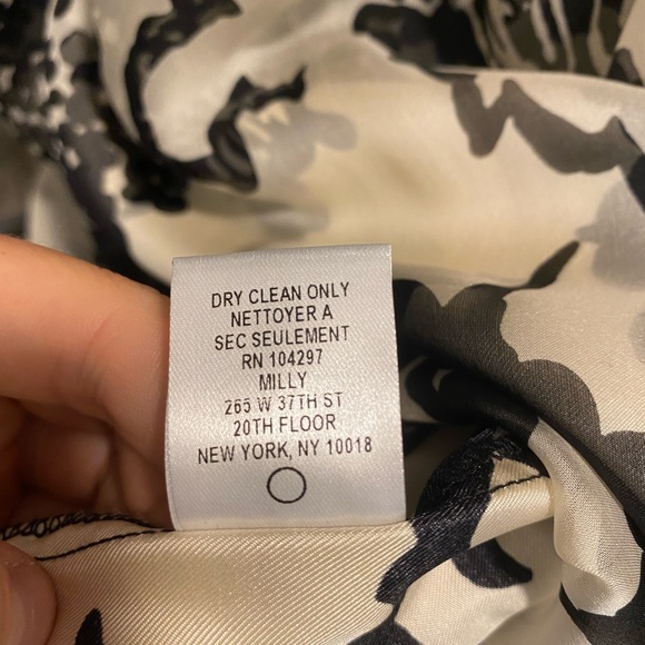 Milly Of New York Silk Cocktail Dress - Size 8 - Picture 6 of 6